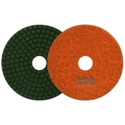 2762 PAD DE DIAMANTE PARA PULIDO COLOR NARANJA GRANO 200 (4