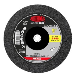 3822 DISCO DE CORTE PARA ACERO MAGMA TIPO 41 GRANO 30 (9