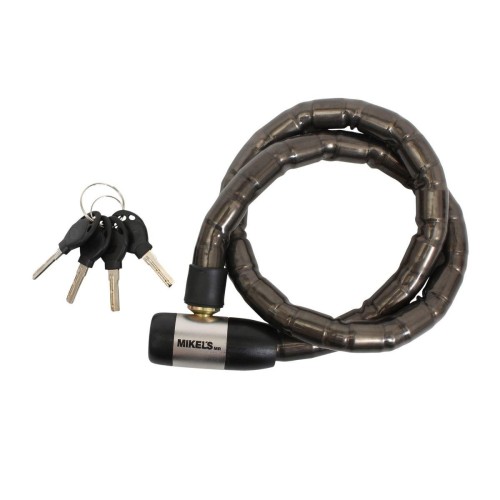 CCFI-1150 CABLE CANDADO FLEXIBLE INVIOLABLE CON CUBIERTA DE ACERO 1 METRO MIKELS