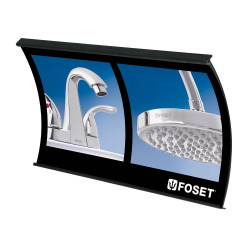 55853 CAB-CUR-FOS CABECERA CURVA PARA PANEL RANURADO FOSET