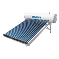 49966 CALE-18HS CALENTADOR SOLAR DE AGUA HEAT PIPE 18 TUBOS 200L 5 PERSONAS FOSET