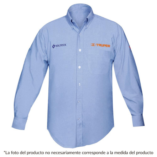 60344 CAM-AZ-LS CAMISA AZUL PARA CABALLERO MANGA LARGA TALLA CH TRUPER