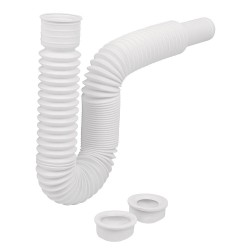 49509 CE-232 CESPOL FLEXIBLE P/LAVABO Y FREGADERO POLIPROPILENO BLANCO FOSET