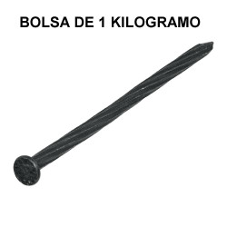 44136 CLC-3-1/2N BOLSA CON 1 KG DE CLAVOS PARA CONCRETO NEGROS 3-1/2