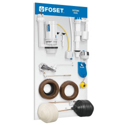 55831 EX-FOS-DUO EXHIBIDOR CON ACCESORIOS PARA WC DUO FOSET