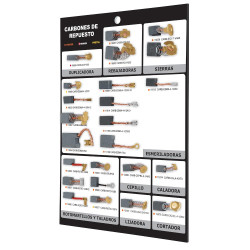 55566 EXT-CARB EXHIBIDOR TRUPER DE CARBONES DE REPUESTO