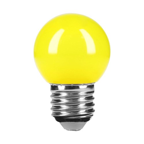 46028 LED-1AM LAMPARA LED TIPO BULBO G45 1 W COLOR AMARILLO CAJA VOLTECK