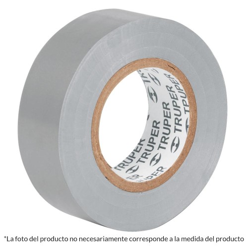 12507 M-33G CINTA DE AISLAR DE 18 M X 19 MM GRIS TRUPER