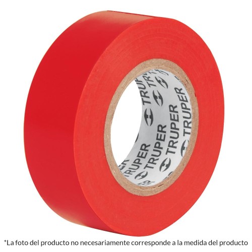 12504 M-33R CINTA DE AISLAR DE 18 M X 19 MM ROJA TRUPER