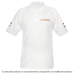 60452 POL-BC-XG PLAYERA TIPO POLO BLANCA PARA CABALLERO TALLA XG TRUPER