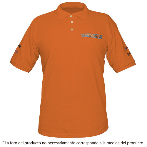 60458 POL-NC-G PLAYERA TIPO POLO NARANJA PARA CABALLERO TALLA G TRUPER