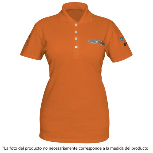 60471 POL-ND-C PLAYERA TIPO POLO NARANJA PARA DAMA TALLA CH TRUPER