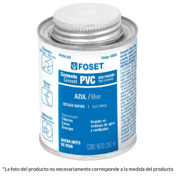 42027 PPVCA-500 CEMENTO AZUL PARA PVC EN BOTE DE 500 ML ALTA PRESION FOSET