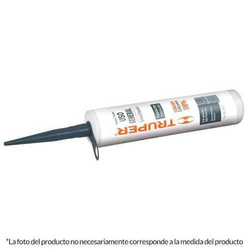 17561 SIL-100N SELLADOR NEGRO 100% SILICON DE 280 ML TRUPER