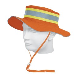 14009 SR-600N SOMBRERO NARANJA ALTA VISIBILIDAD CON REFLEJANTE TRUPER