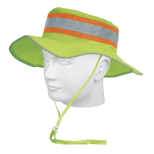 14010 SR-600V SOMBRERO VERDE ALTA VISIBILIDAD CON REFLEJANTE TRUPER