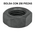 44695 TUE5-1/4 BOLSA CON 250 TUERCAS 1/4