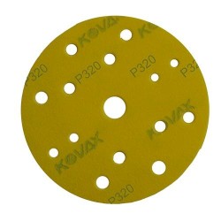 3280 DISCO DE LIJA MAX FILM COLOR AMARILLO CON 15 PERFORACIONES GRANO 320K (6) TENAZIT