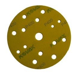 3281 DISCO DE LIJA MAX FILM COLOR AMARILLO CON 15 PERFORACIONES GRANO 400K (6) TENAZIT