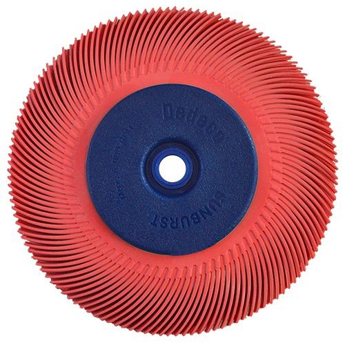 4856 CEPILLO RADIAL TERMOPLASTICO DE 6 DE DIAMETRO COLOR ROJO CON ADAPTADOR Y REDUCTORES 7/8- 3/4- 5/8- 1/2 TENAZIT