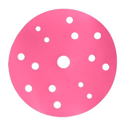 4902 DISCO DE DIAMANTE MAGIC DISC COLOR ROSA CON 15 PERFORACIONES GRANO 400K (6) TENAZIT