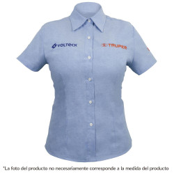 61108 CAM-AZ-DCL CAMISA AZUL PARA DAMA MANGA CORTA TALLA G TRUPER