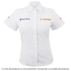 62103 CAM-BCO-DCL CAMISA BLANCA PARA DAMA MANGA CORTA TALLA G TRUPER