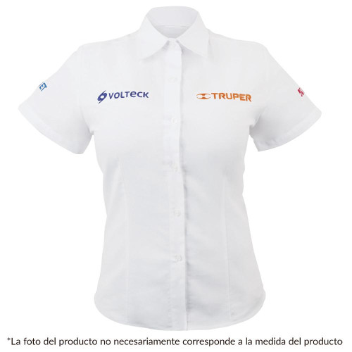 62101 CAM-BCO-DCS CAMISA BLANCA PARA DAMA MANGA CORTA TALLA CH TRUPER