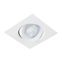 46947 EMP-106L LUMINARIO DE LED 5 W EMPOTRAR CUADRADO BLANCO SPOT DIRIGIBLE VOLTECK