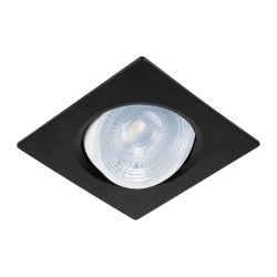 46948 EMP-107L LUMINARIO DE LED 5 W EMPOTRAR CUADRADO NEGRO SPOT DIRIGIBLE VOLTECK