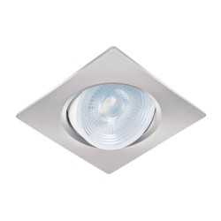 46949 EMP-108L  LUMINARIO DE LED 5 W EMPOTRAR CUADRADO CROMO SPOT DIRIGIBLE VOLTECK