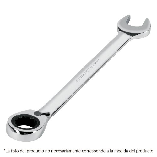 13656 LL-2008MXR LLAVE COMBINADA MATRACA REVERSIBLE 8 MMX136 MM LARGO TRUPER