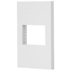 47044 PPSE15-EB PLACA 1 VENTANA 1.5 MODULOS LINEA ESPAÑOLA COLOR BLANCO VOLTECK