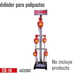 EX-19 EXHIBIDOR PARA POLIPASTOS MIKELS