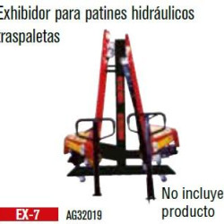 EX-7 EXHIBIDOR PARA PATINES HIDRAULICOS TRASPALETAS MIKELS