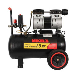 CALA-1.5 COMPRESOR DE AIRE 1.5 HP (24 LITROS) LIBRE DE ACEITE MIKELS