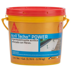 568524 ACRIL TECHO POWER 6 AÑOS BLANCO 3 8 L SIKA CONSTRUCCION