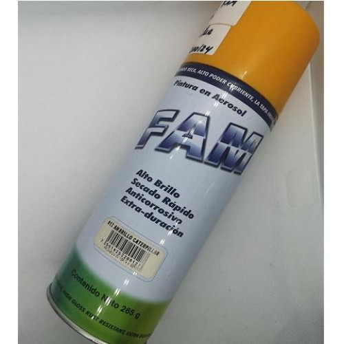 812 PINTURA EN AEROSOL AMARILLO CATERPILLAR 265GR ANTICORROSIVO FAM