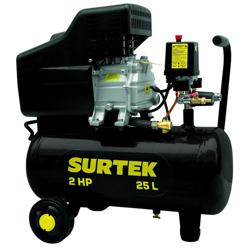 COMP425B COMPRESOR DE AIRE ELECTRICO LUBRICADO 25 LT 2 HP 127 V SURTEK