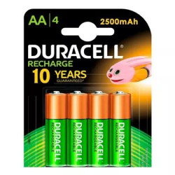 31156 PILA RECARGABLE 2500 MAH 1 2 V AA (4 PIEZA) DURACELL