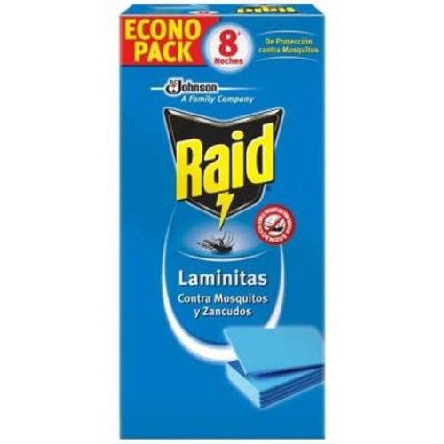 2977-C16 INSECTICIDA RAID LAMINITAS REPUESTO C/16 JOHNSON