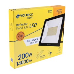 28095 REF-406LC REFLECTOR ULTRA DELGADO LED 200 W LUZ CALIDA VOLTECK BASIC