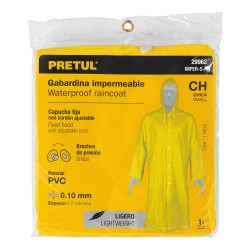 29962 IMPER-S-P GABARDINA IMPERMEABLE LIGERA DE PVC TALLA CH PRETUL