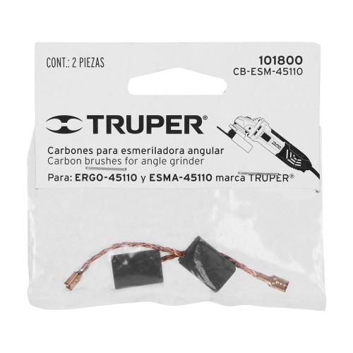 101800 CB-ESM-45110 BOLSA CON 2 CARBONES DE REPUESTO PARA ESM-45110 TRUPER