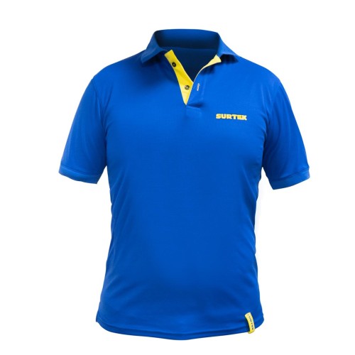 PFL PLAYERA TIPO POLO DRY FIT PARA CABALLERO COLOR AZUL TALLA G SURTEK