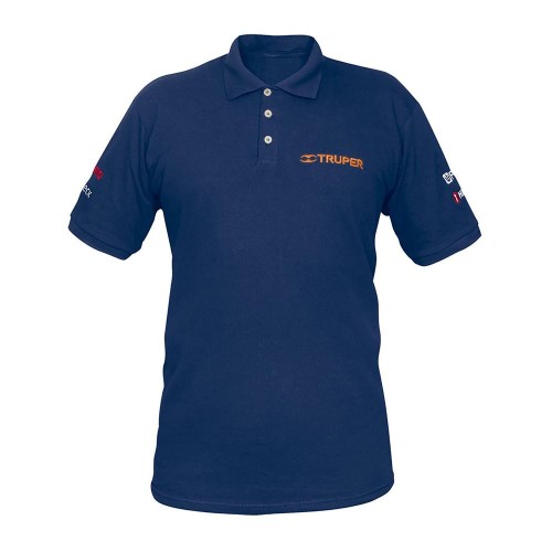 60465 POL-AC-C PLAYERA TIPO POLO AZUL PARA CABALLERO TALLA CH TRUPER