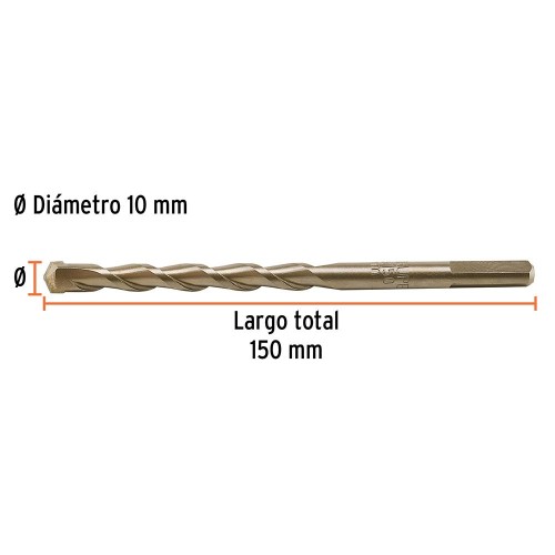 102349 BCT-10X150 BROCA PARA CONCRETO 10 X 150 MM TRUPER