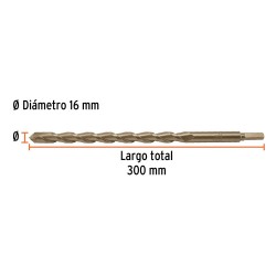 102354 BCT-16X300 BROCA PARA CONCRETO 16 X 300 MM TRUPER