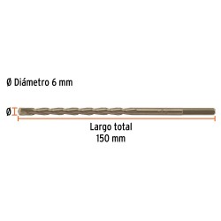 102343 BCT-6X150 BROCA PARA CONCRETO 6 X 150 MM TRUPER