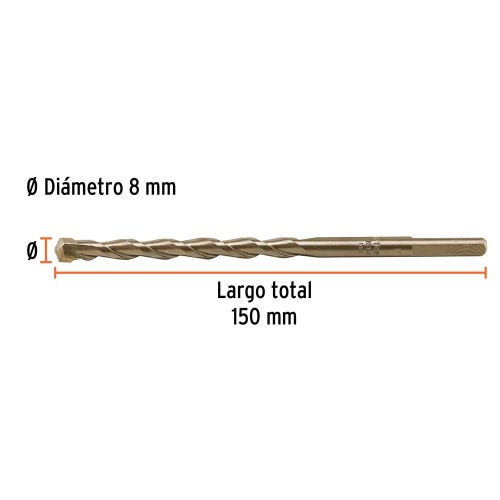 102346 BCT-8X150 BROCA PARA CONCRETO 8 X 150 MM TRUPER